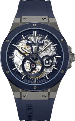 Image de Kenneth Cole Montre automatique Automatic Silicon Round Dark Blue
