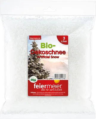 Produktbild von feiermeier® Bio Dekoschnee im Beutel 3 Liter