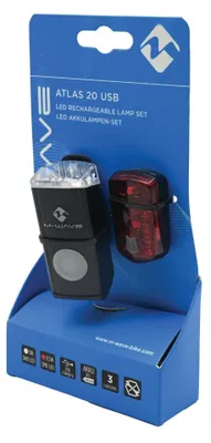 Immagine prodotto di Set di luci ricaricabili USB per bicicletta - anteriori e posteriori