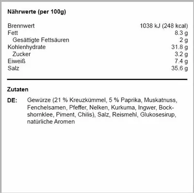 Zdjęcie produktu dla Mieszanka przypraw Verstegen „Shawarma” 170 g (Shoarma)