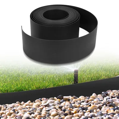Obrázek produktu pro TolleTour 2500 x 14 x 0,2 cm Obruba trávníku PE plastová obruba záhonu Flexibilní obruba trávníku Obruba záhonu Obruba pro sečení Kořenová zábrana černá