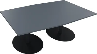 Produktbild von Bespr.ti. Tonneau Tellerfuß Rund B2000xT1000/1100xH720 an/Lavagrau