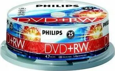 Produktbild von Philips DVD-Rohlinge, 120Min, 4.7GB, Speed 4x, Spindel (25 Disc)