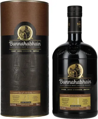 Produktbild von Bunnahabhain 21 Years Old Islay Single Malt Cask Strength Edition 2025 53,1% Vol. 0,7l in Geschenkbox