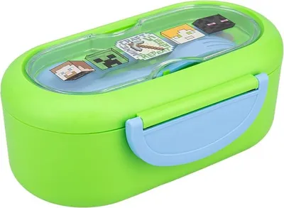 Produktbild von Minecraft Bento-Essensbox mit Besteck