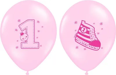 Immagine prodotto di Palloncini "Sneaker - Numero 1" rosa, 1 pz.