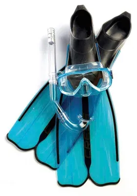 Produktbild von Cressi Kinder Tauchset Rondinella Bag, Aquamarine, 33/34, CA189233