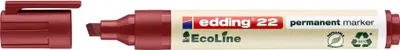 Image de Edding 4-22002 Marqueur permanent EcoLine - 1 - 5 mm, rouge, rechargeable