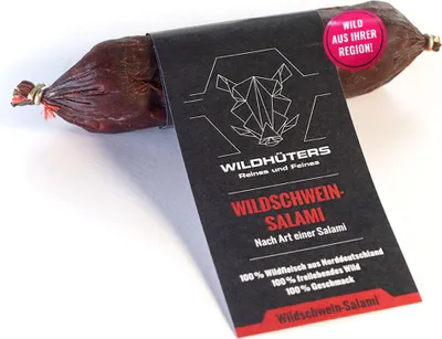 Produktbild von WILDHÜTERS Wildschwein-Salami, im Stück