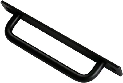Produktbild von Zimtky Türgriff aus Stahl & Gusseisen-Legierung, Schwarz Matt, 2er Set, Massiv & Schwer, Rostfrei, Anti-Fingerabdruck, Langlebig, Gesamtlänge 210mm, Höhe 32mm, Grifflänge 170mm, für Scheunen-, Schiebe-, Garagen-, Holz-, Zaun- & Fliegengittertüren, Schränke, Schubladen & Küchenmöbel, Modern & Stilvoll, inkl. Montageteile