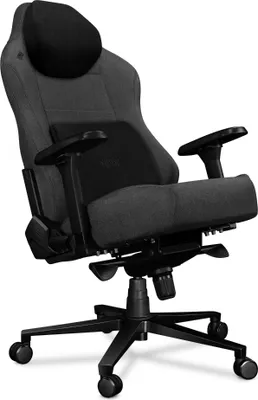 Zdjęcie produktu dla Fotel biurowy, fotel gamingowy, Yumisu 2054 Magnetic Gray Black, szaro-czarne, krzesło obrotowe, materiałowe, do 150kg, magnetyczne poduszki