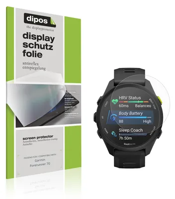 Produktbild von 6x Schutzfolie für Garmin Forerunner 70 matt Displayschutzfolie Folie Display Schutz dipos