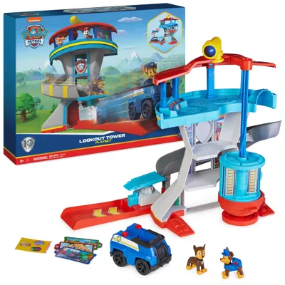 Productafbeelding van Spin Master Games PAW Patrol, Uitkijkpost, Hoofdkwartier speelset met 1 Chase-figuur