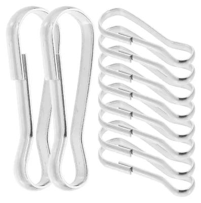 Productafbeelding van Set van 10 roestvrijstalen haken 3,00 x 1,00 x 0,20 cm