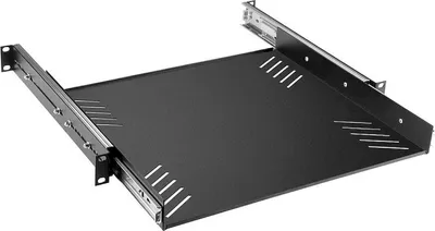 Produktbild von Adam Hall 19" Parts 87556 - 19" Rackwanne 1 HE mit Auszugsschienen