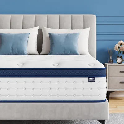 Immagine prodotto di Materasso BedStory 90x200 cm, materasso a molle insacchettate a 7 zone, altezza 26 cm, durezza H4