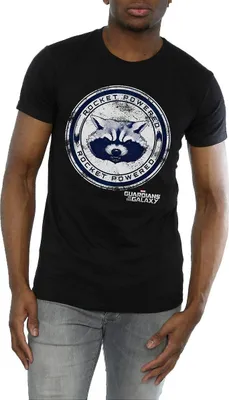 Produktbild von Guardians Of The Galaxy - "Rocket Powered" T-Shirt für Herren BI756 (XL) (Schwarz)