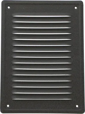 Produktbild von Metallische Ventilationsgitter 14X21 Cm FEINZ Graphit Hochwertig Und Langlebig Perfekt Für Kamine