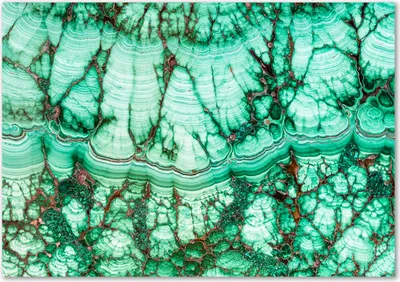Produktbild von Tulup® Glas-Bild - 100 x 70 - Wandbild aus Glas - Wandkunst - Wandbild hinter gehärtetem Sicherheitsglas - Kunst: modern & klassisch - Malachit-Textur - Grün