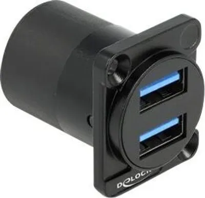 Obrázek produktu pro DELOCK D-Typmodul USB 3.2 Gen 1 Typ-A 2xBuchse zu 2xBuchse