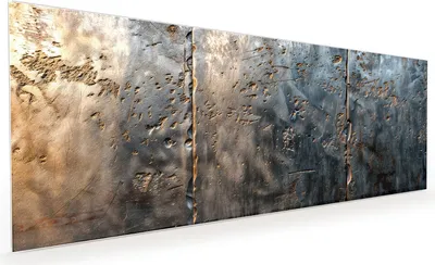Produktbild von Küchenrückwand Spritzschutz Glas mit Motiv Metalltextur 40 x 40 cm