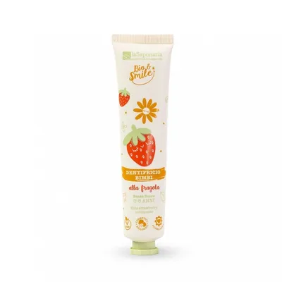 Obrázek produktu pro Jemná dětská zubní pasta s jahodovou příchutí BIO laSaponaria - 75 ml