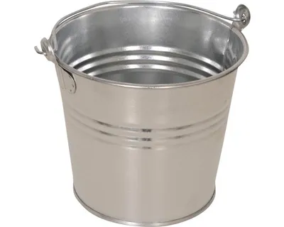 Produktbild von Pflanzeimer mit Henkel Metall verzinkt Ø 16,5 cm H 14,5 cm 1,6l