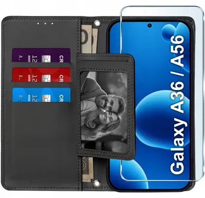 Produktbild von Klapphülle für Samsung A36 | A37 | A56 5G mit Magnetverschluss + 9H-Glas