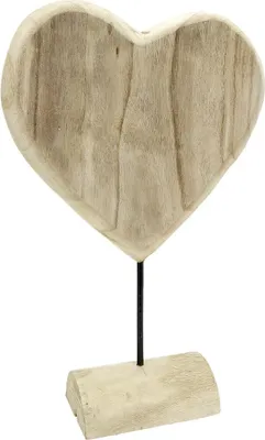 Produktbild von Gilde Herz auf Base naturfarben L= 10,0 cm B= 29,0 cm H= 47,0 cm 45980