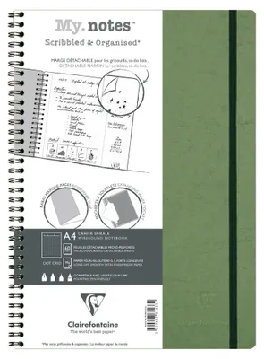 Produktbild von AGE BAG MY.NOTES A4 60Bl DOT grün