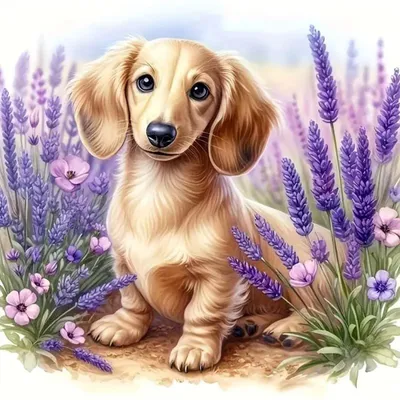 Image de Kit de peinture diamant "Chien" - Kit de loisirs créatifs pour décoration murale - 30x30 cm