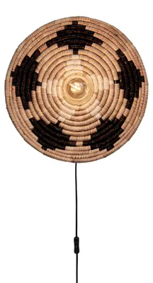Image de GOOD&MOJO - Applique Andros - Naturel/Noir - Ø45cm