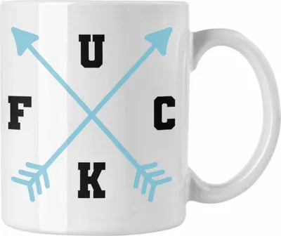 Produktbild von Trendation - F*** Tasse Geschenk Lustige Tasse Spruch Geschenkidee Neues Zuhause (Weiß)