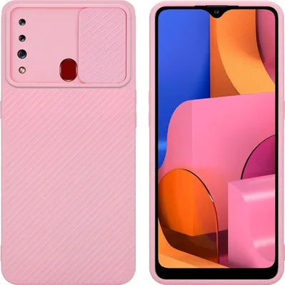 Produktbild von Cadorabo Hülle für Samsung Galaxy A20s Schutz Hülle in Rosa Handyhülle TPU Etui Case Cover Kameraschutz