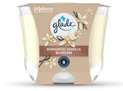 Productafbeelding van Glade Geurkaars met langdurige geur, Romantic Vanilla Blossom, 204g, 1 stuk