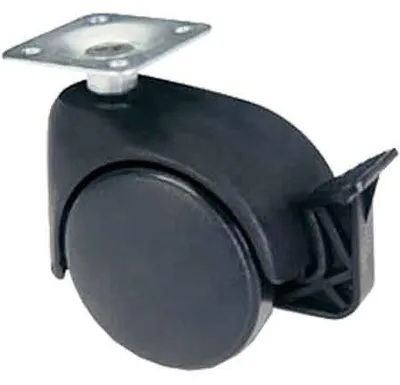 Obrázek produktu pro Kolečko k nábytku, č. 164BIS AVO, s brzdou, 50 mm – nosnost 40 kg