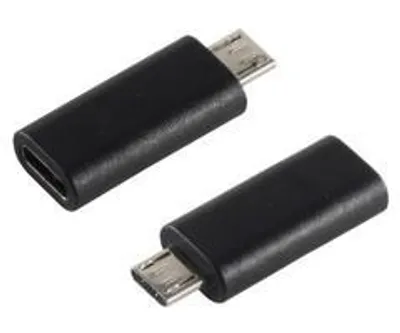 Zdjęcie produktu dla S/CONN 14-05019, USB 2.0 MicroB, USB 3.1 C, Czarny