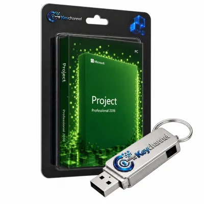 Produktbild von Microsoft Project 2016 Professional - Inkl. Installations-USB-Stick und Lizenz