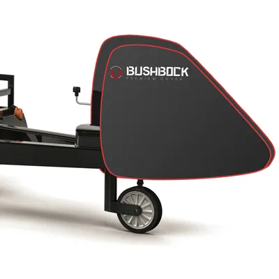 Produktbild von BUSHBOCK® Premium Deichselhaube - wasserdicht - universal Wohnwagen Deichselabdeckung mit Klickverschluss - Abdeckung für Anhänger mit Antischlingerkupplung & Kastenschloss