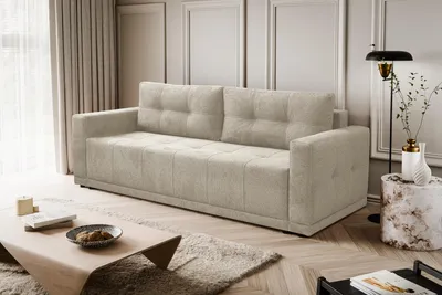 Produktbild von Kaiser Möbel Lusso Sofa mit Schlaffunktion und Bettzeugcontainer Beige
