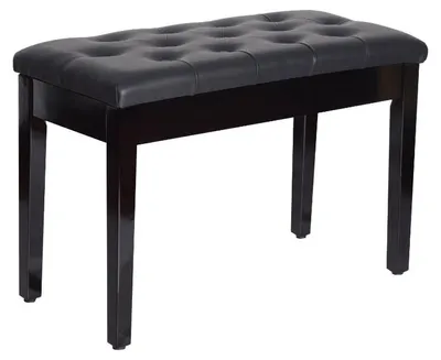 Immagine prodotto di Panca per pianoforte con spazio contenitore - Colore: nero - Dimensioni: 36x76x50 cm