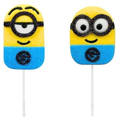 Produktbild von Hussel Marshmallow Lollipop Minions, 1x45g