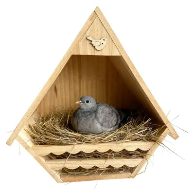 Obrázek produktu pro Dřevěný domeček pro ptáky, vhodný do zahrady i na balkon