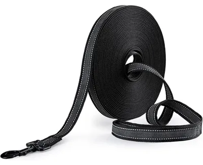 Productafbeelding van Nylon sleepkabel, antislip, reflecterend, 15 meter x 2,5 cm, zwart