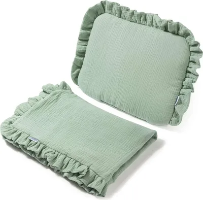Produktbild von Musselin Kinderwagen Set - Sage