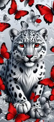Produktbild von Rötting Design BASTELIDEE 5d Diamond Painting Set DIY Motiv der weiße Leopard