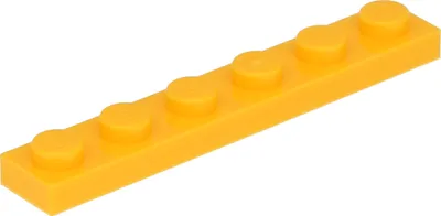 Produktbild von Lego® 1x6 Platte 3666 - 1 Stück Helles Hellorange