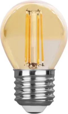 Immagine prodotto di Lampadina LED V-TAC 4W Filamento E27 G45 Ambra VT-1974 calda 350lm