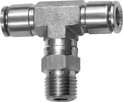 Produktbild von Riegler T-Steckverschraubung, drehbar, R 1/8 a., Schlauch-Ø 4, ES 1.4404