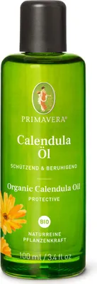 Produktbild von PRIMAVERA Calendulaöl bio wirkt schützend und beruhigend auf die Haut, 100 ml OEL